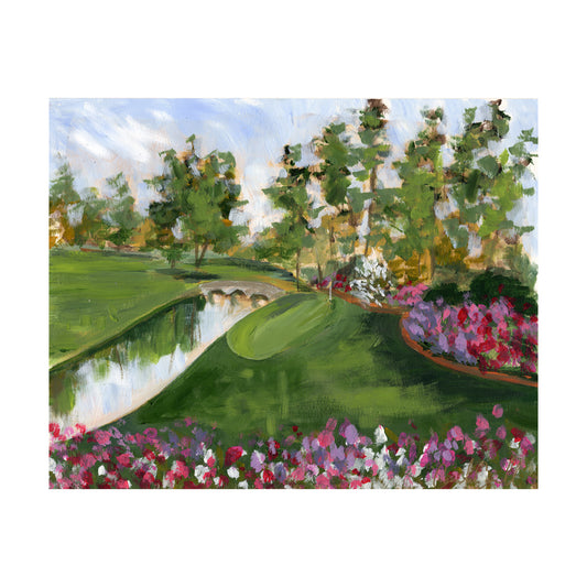 Goldenbellweb golf course painting