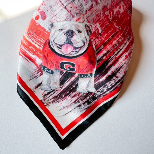 UGA Silk Scarf