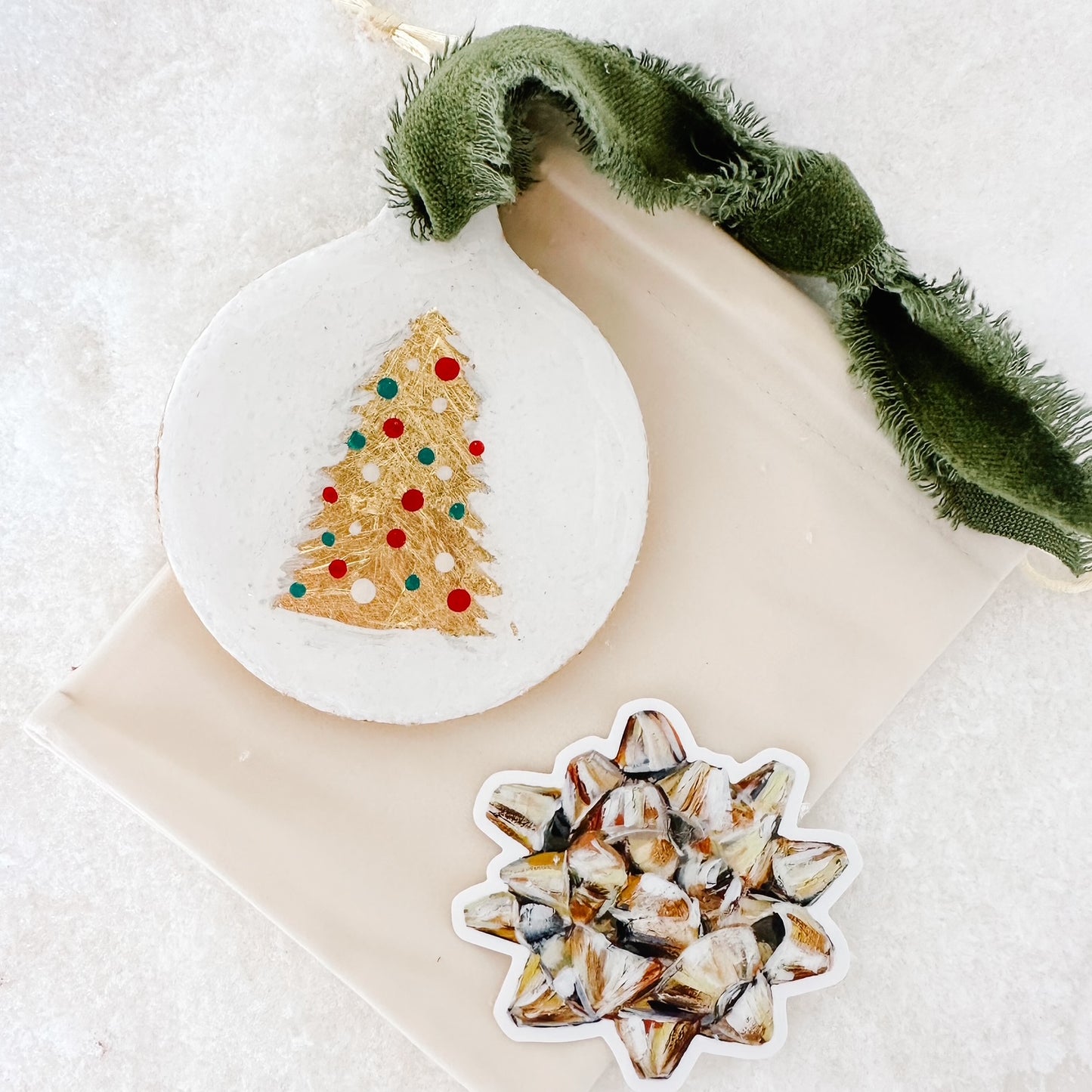 Hand Painted Tree Ornament - Classic