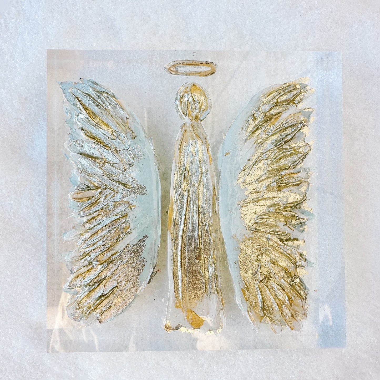 Golden Angel Acrylic painting