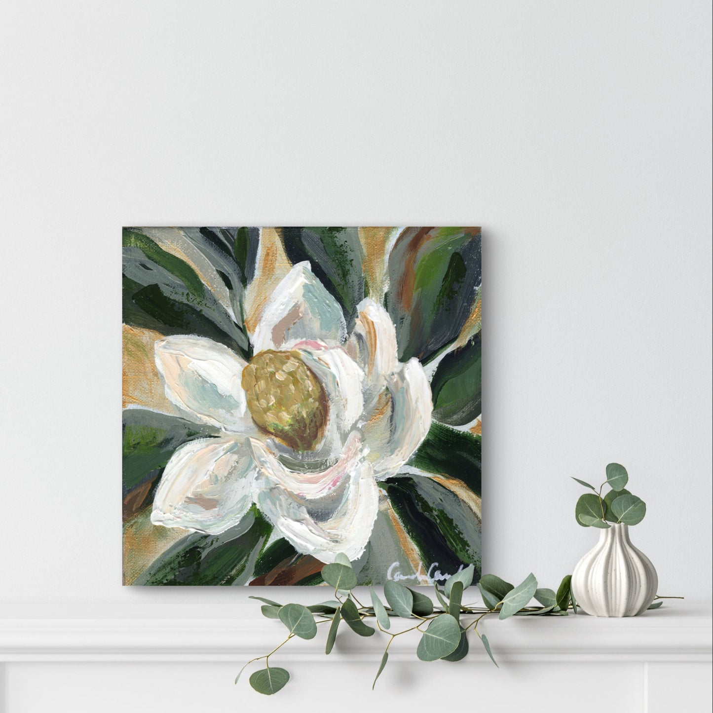 Magnolia flower painting, image 0_28