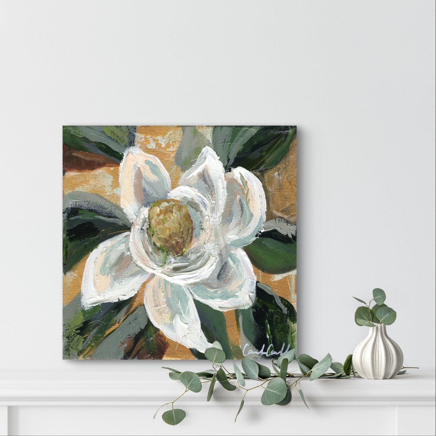 Magnolia flower painting, image 26