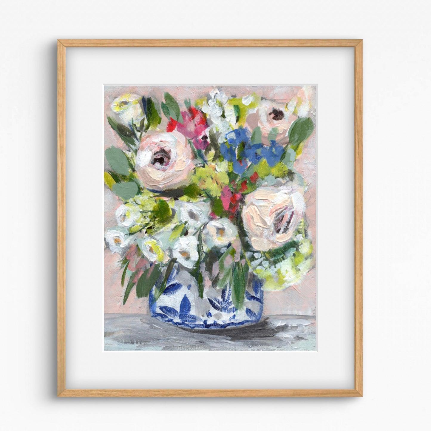 Floral painting in blue vase, image1_29