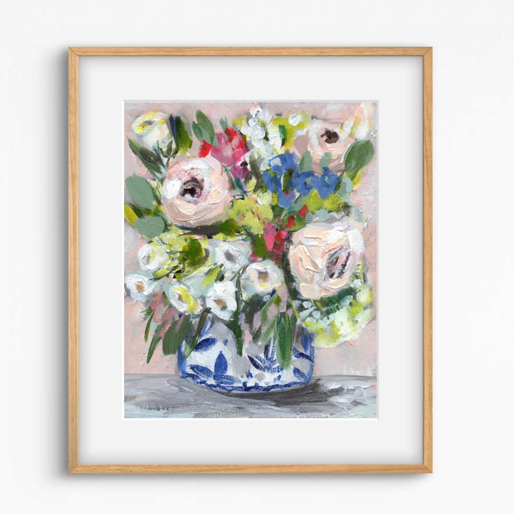 Floral painting in blue vase, image1_29