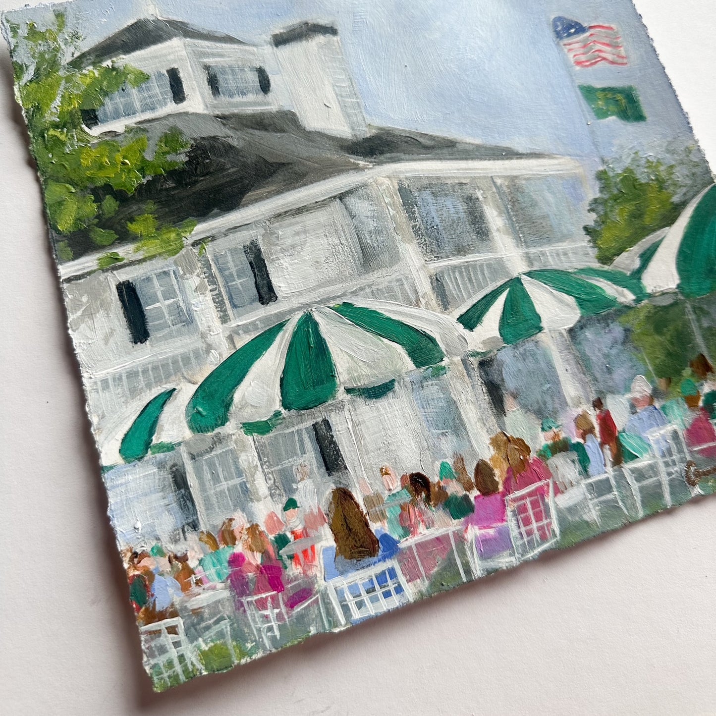 Lunch on the Green - Original Painting