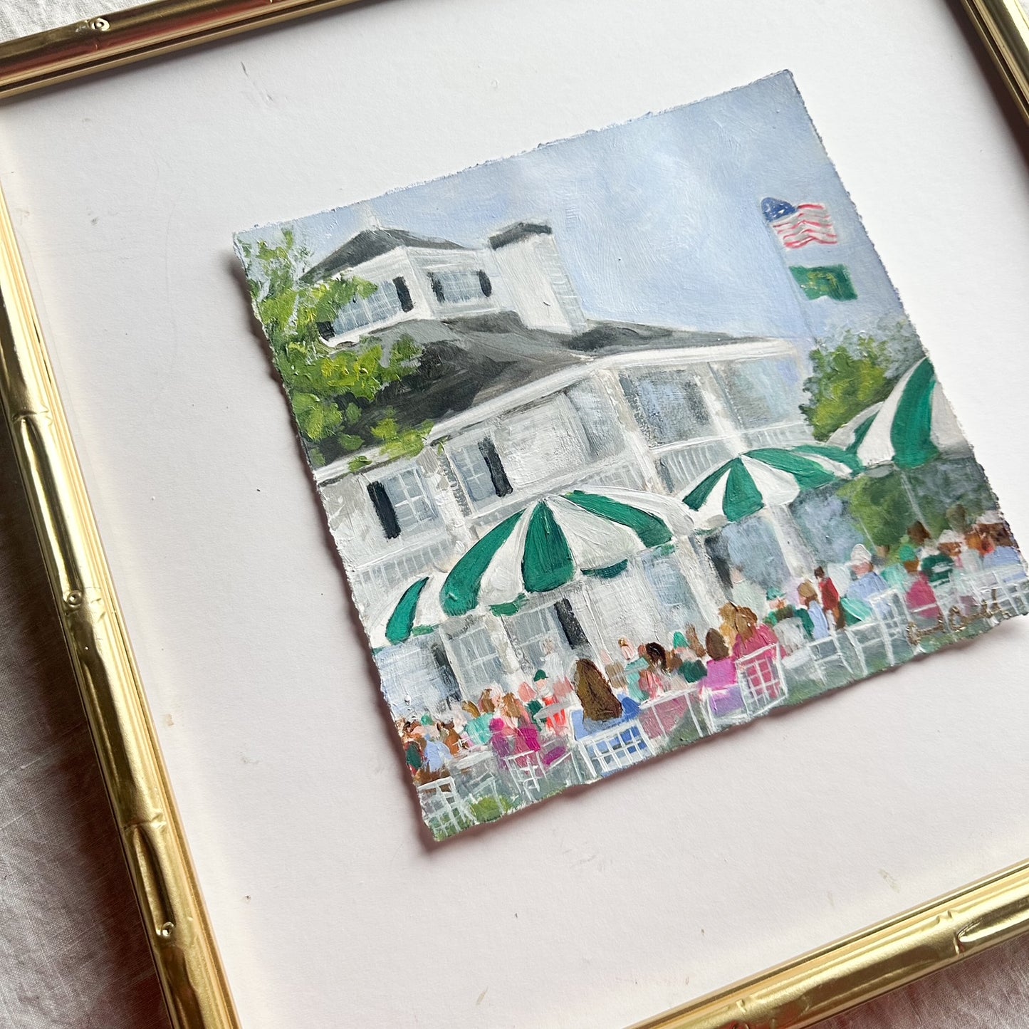 Lunch on the Green - Original Painting