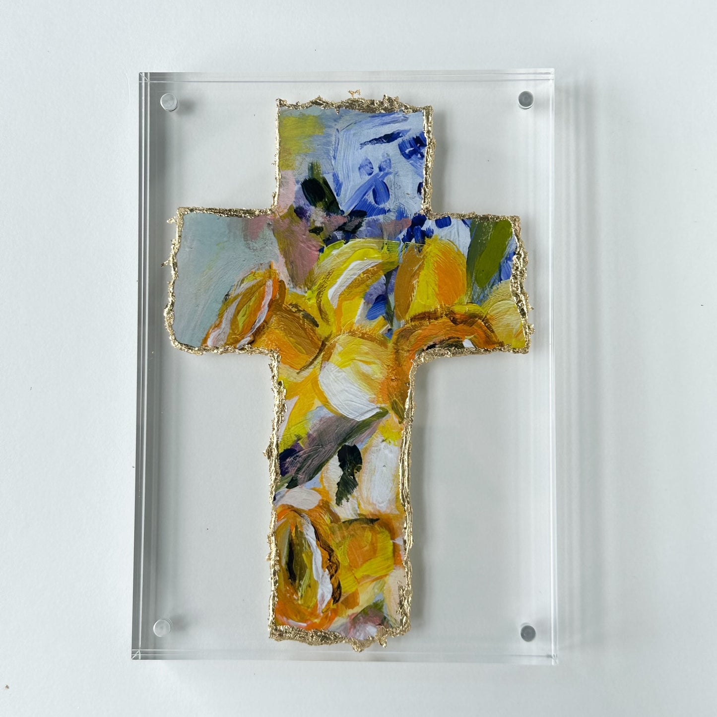 Floral Gilded Cross 7