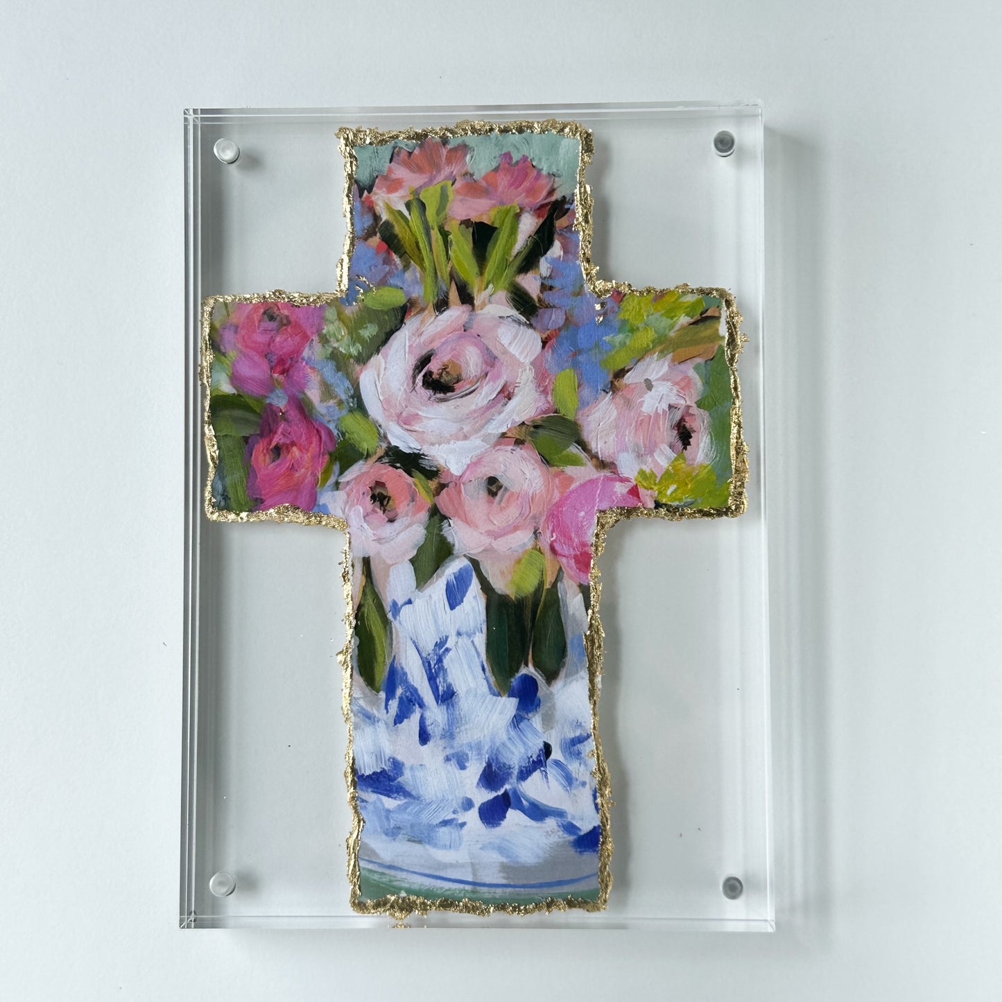 Floral Gilded Cross 4