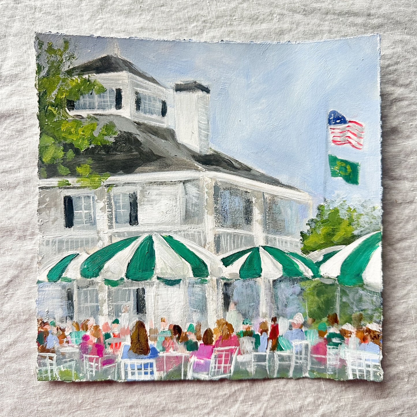 Lunch on the Green - Original Painting