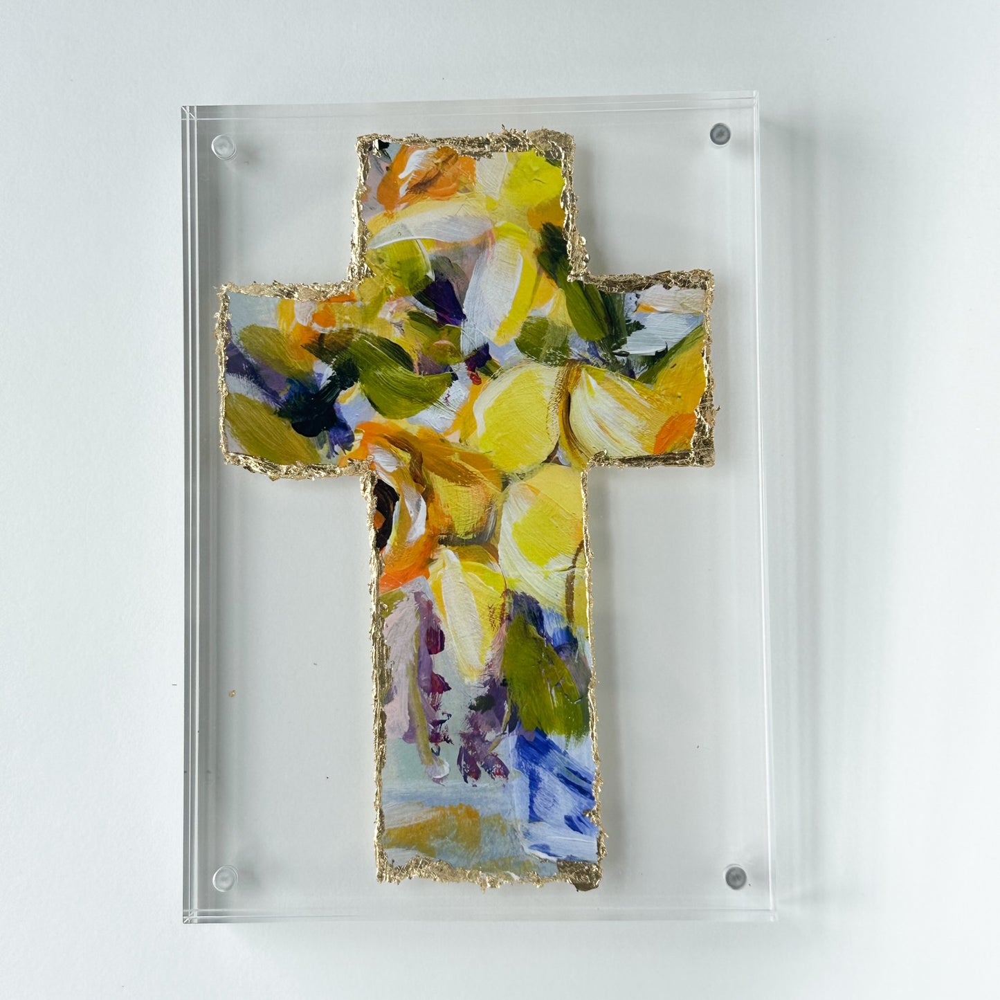 Floral Gilded Cross 3