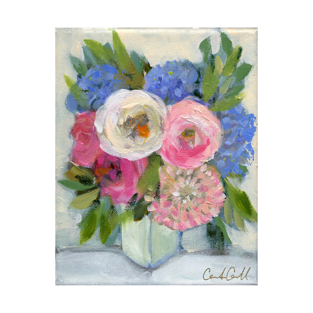 thefunsisterweb floral bouquet painting