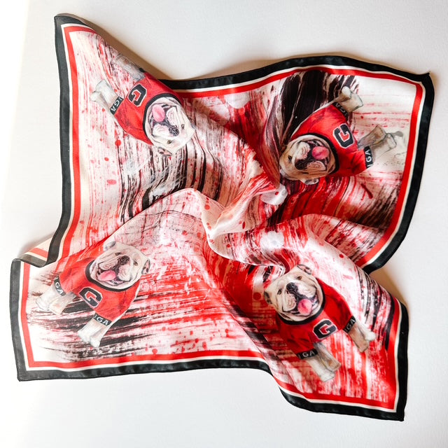 UGA Silk Scarf