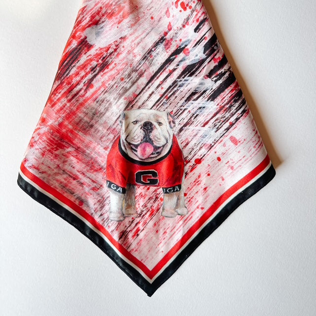 UGA Silk Scarf