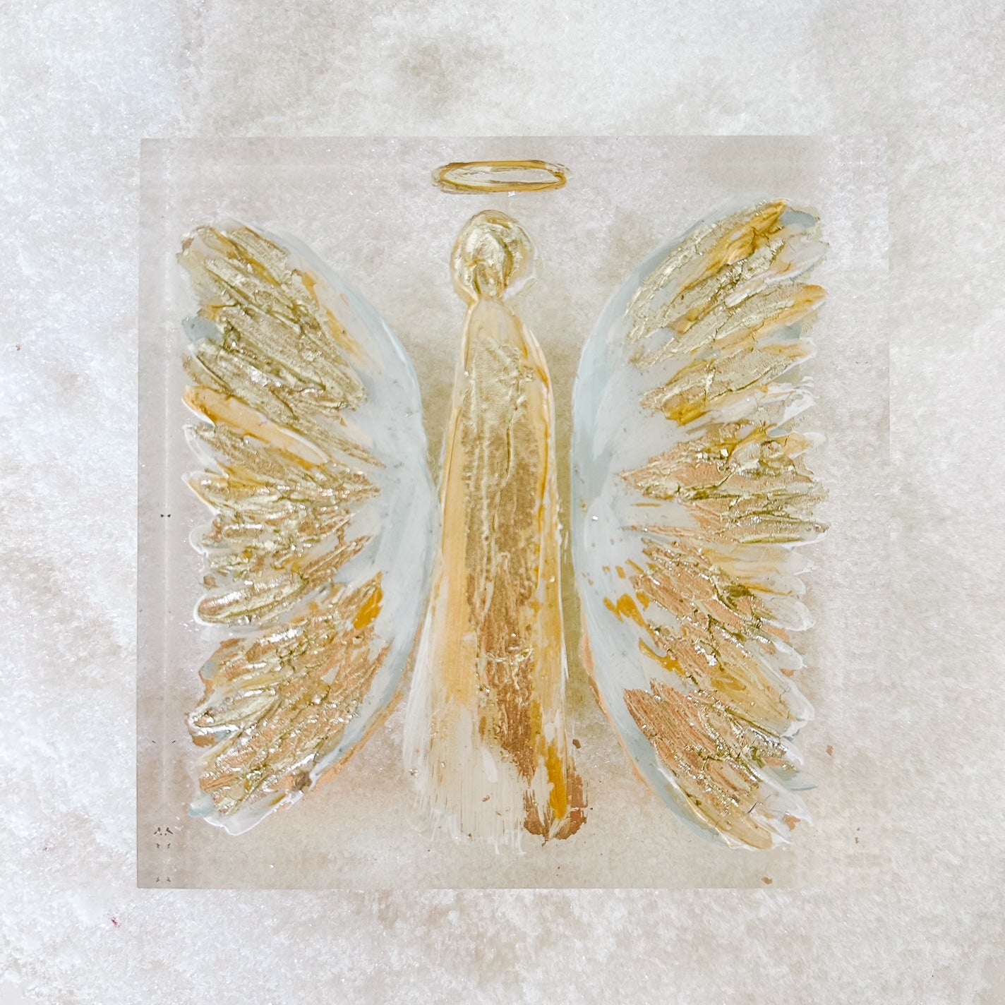 Golden Angel Acrylic painting