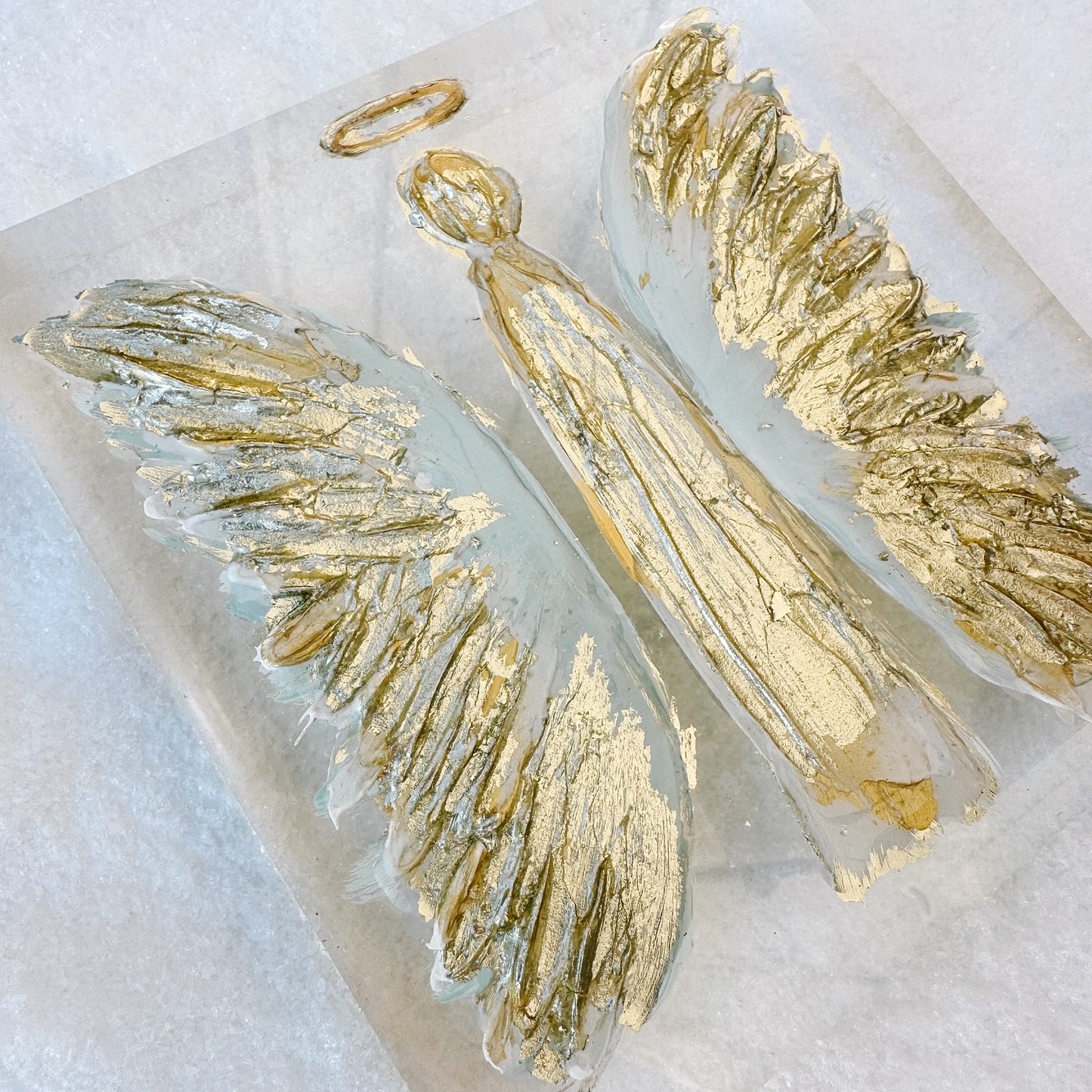 Golden Angel Acrylic painting