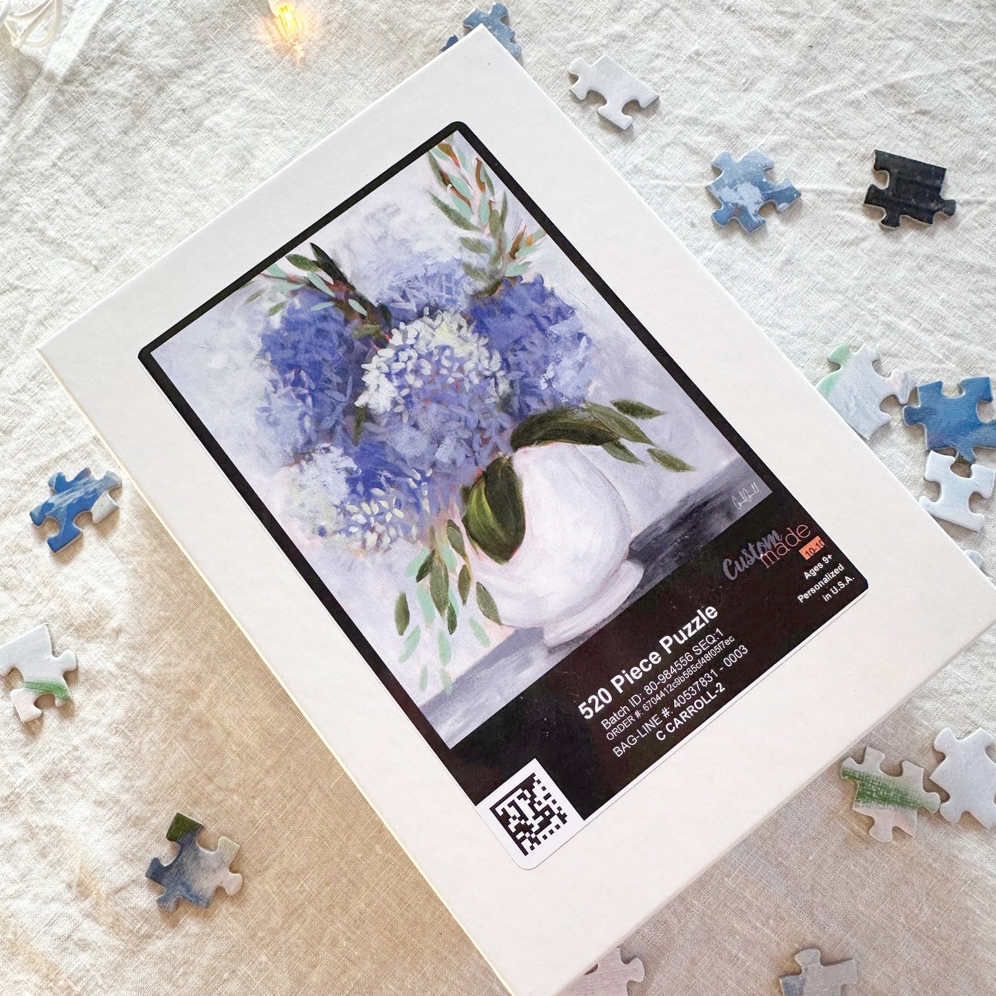 Summer Blues Hydrangea Puzzle