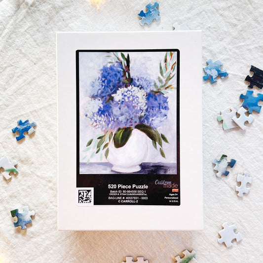 Summer Blues Hydrangea Puzzle