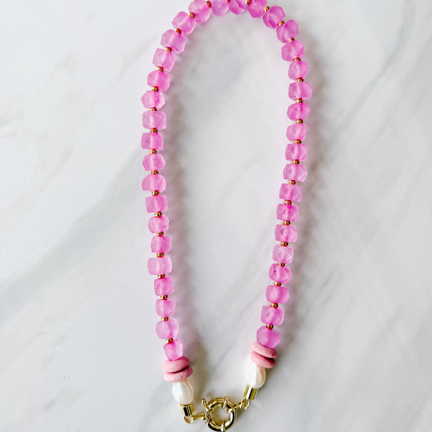 Dottie Pink Stack Necklace