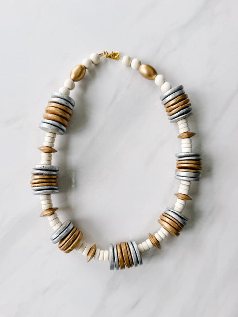 Silver & Gold Stack Necklace