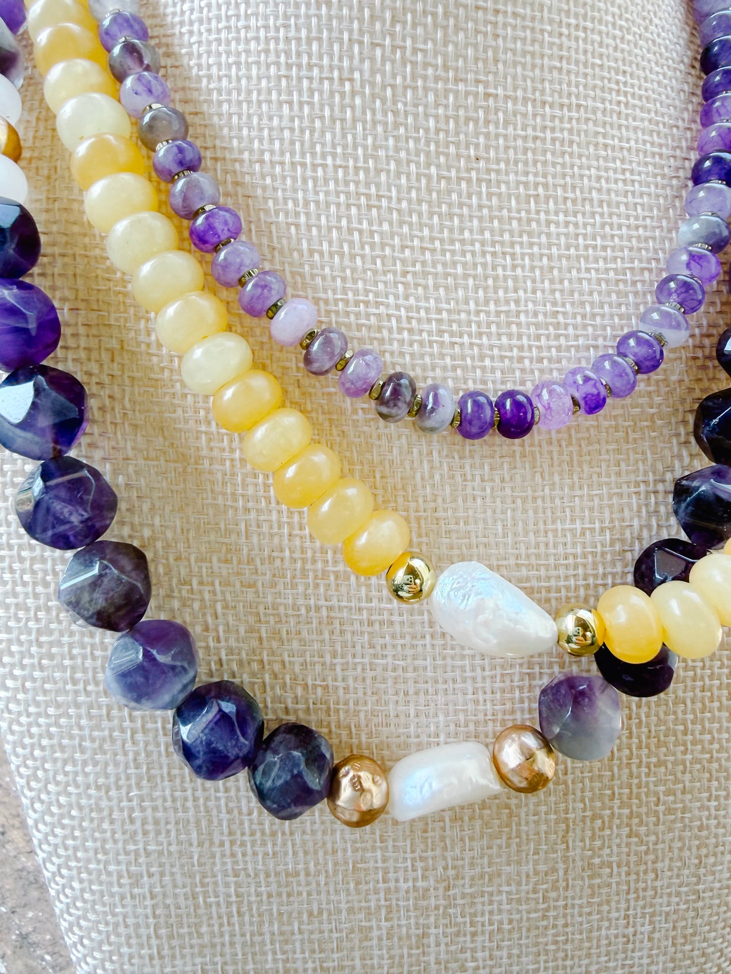 Amethyst and Pearl Necklace