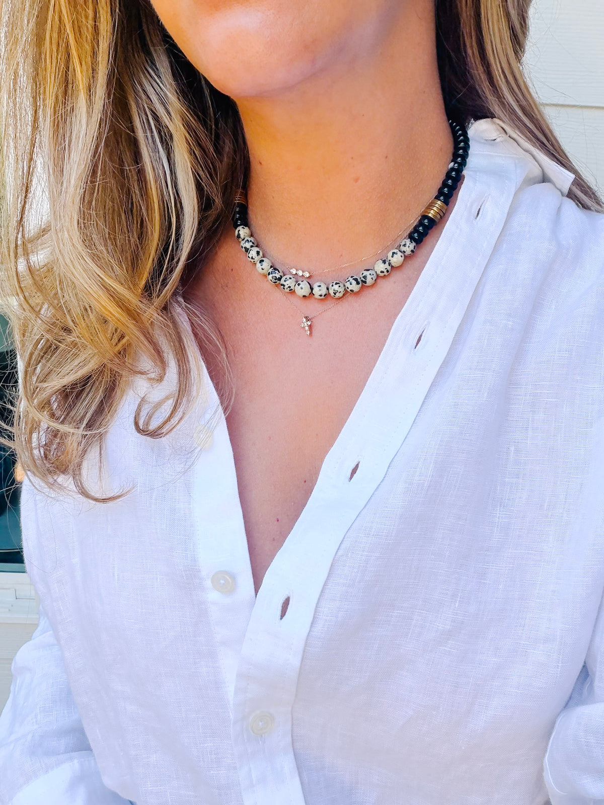 Noir Gemstone Necklace