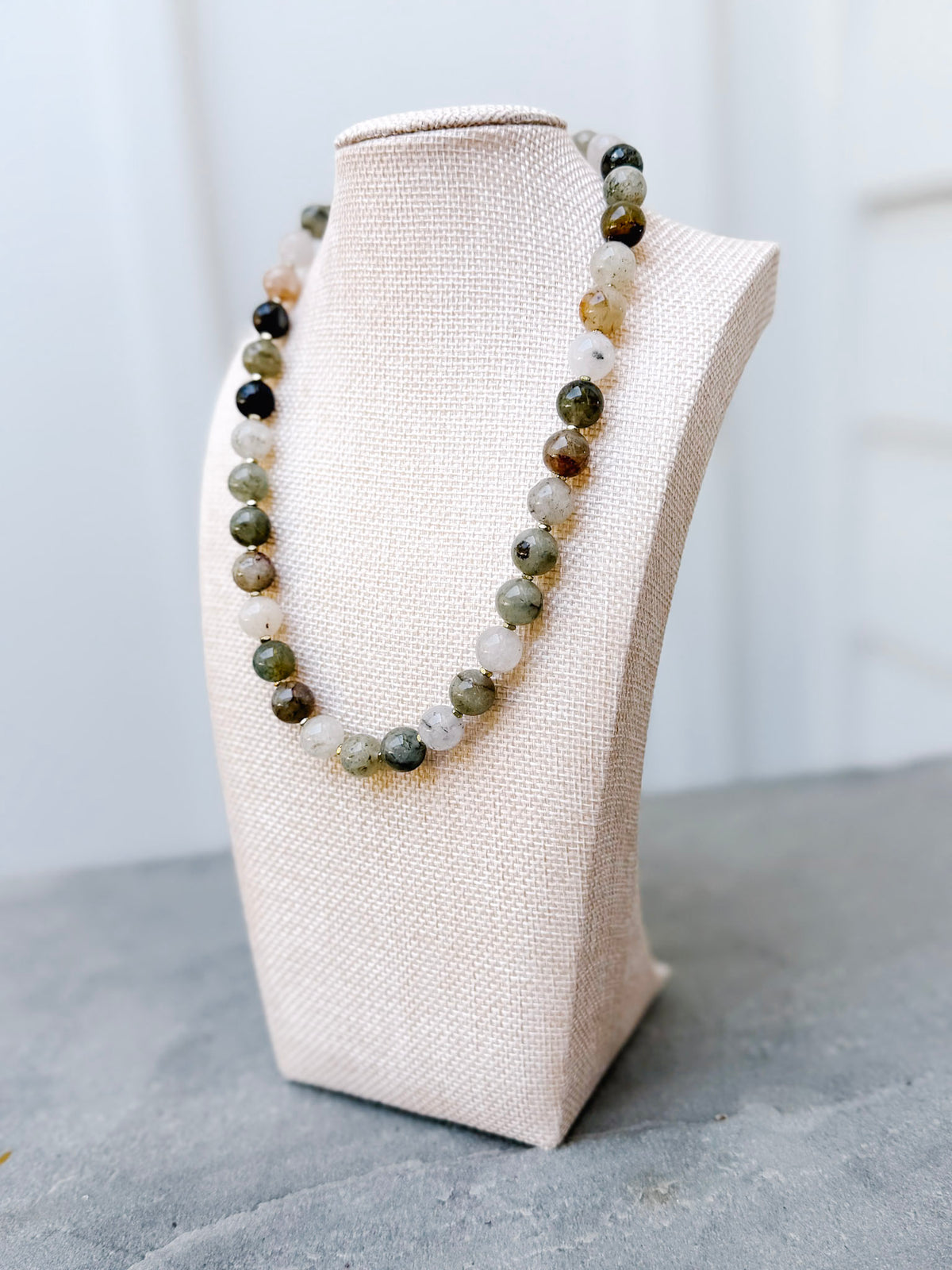 Sage Gemstone Necklace