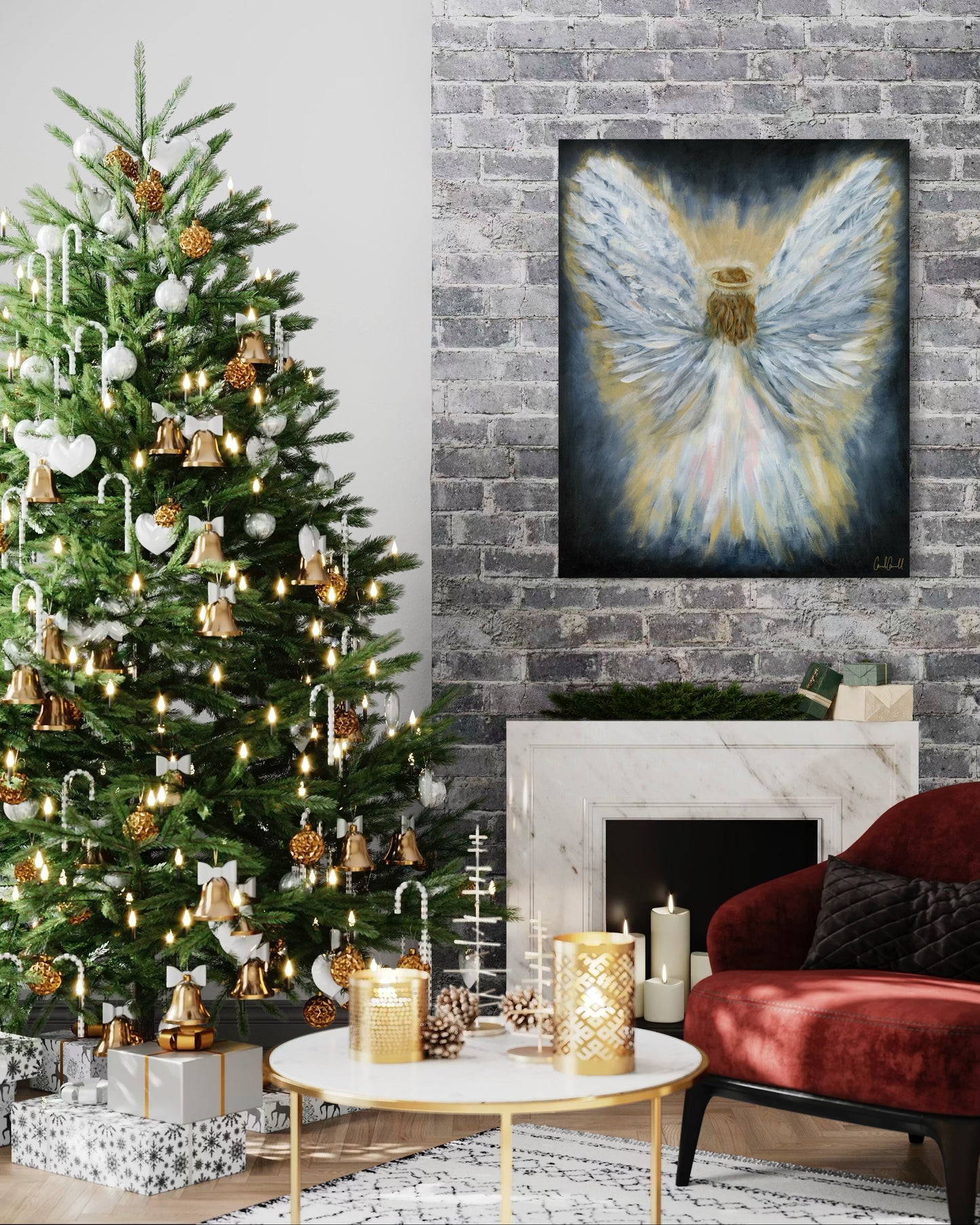 "Glory" Angel - Canvas Print