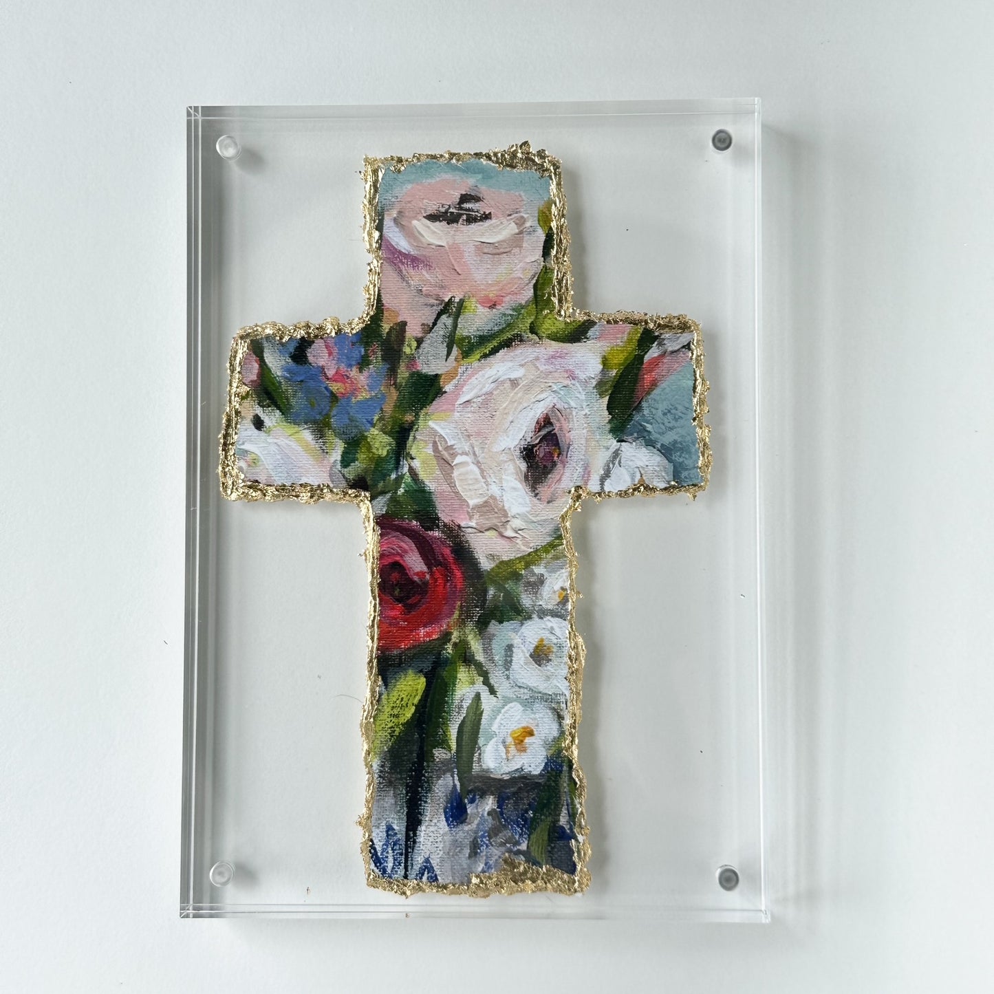 Floral Gilded Cross 2